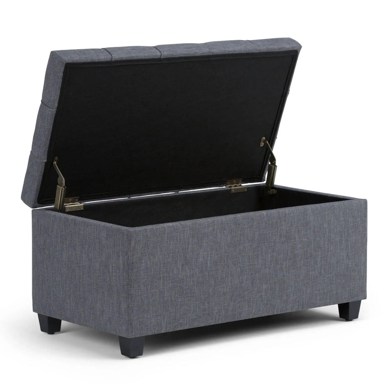 Sienna - Upholstered Storage Ottoman Bench by HouseOfZazla