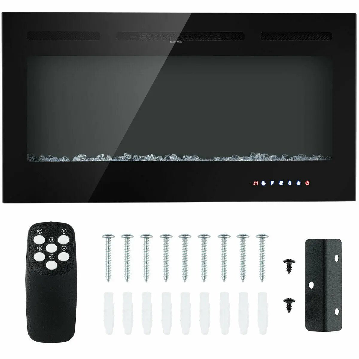 40-Inch Electric Fireplace Recessed with Thermostat by DirectDeals