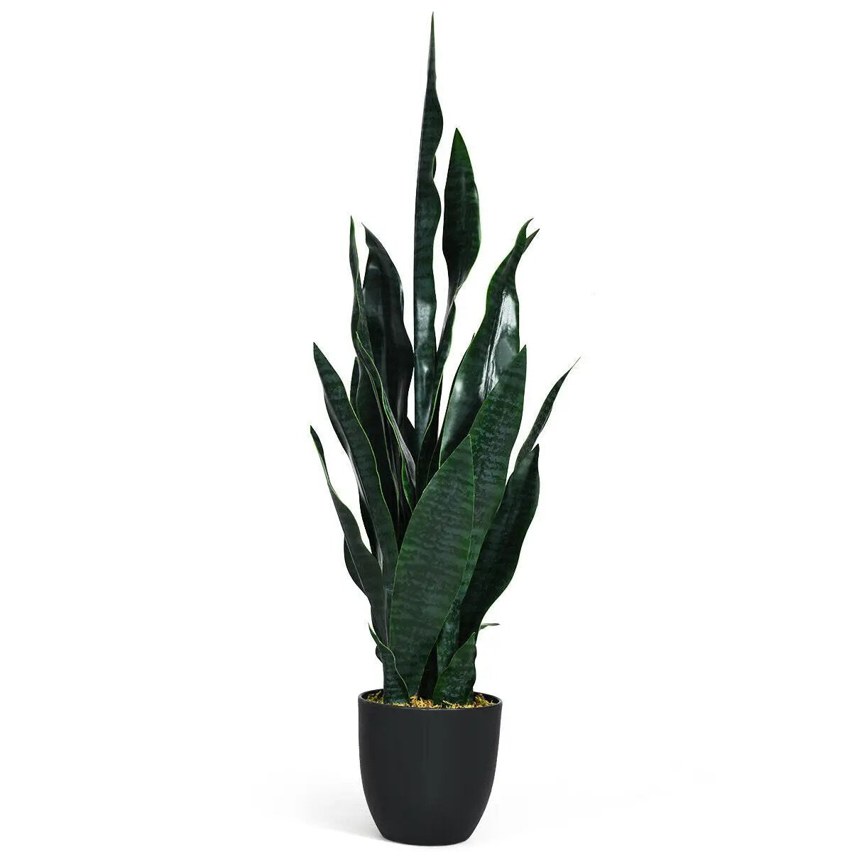 35.5 Inch Indoor-Outdoor Artificial Fake Snake Plant by DirectDeals