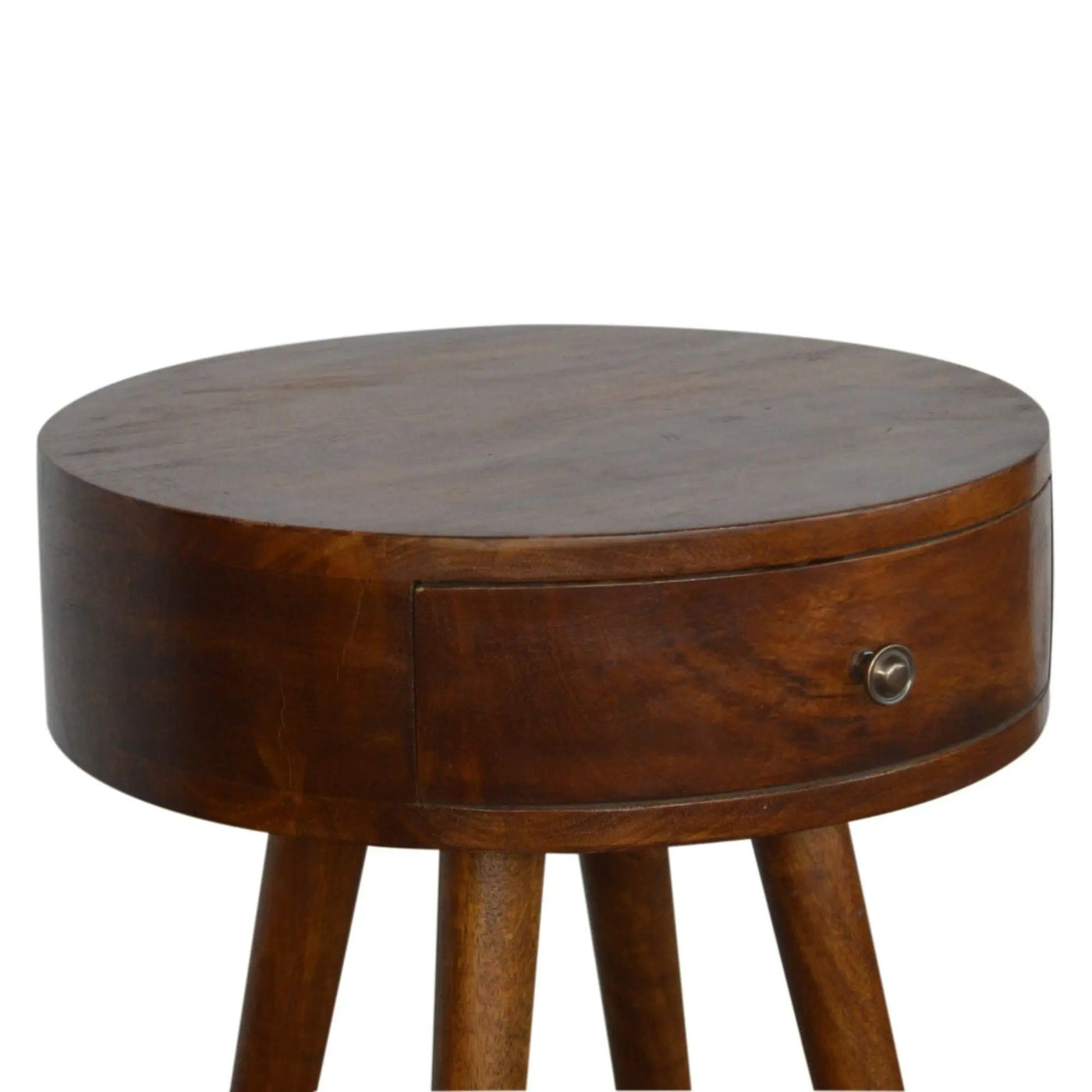 Nordic Chestnut Circular Nightstand by Unique Piece Furniture