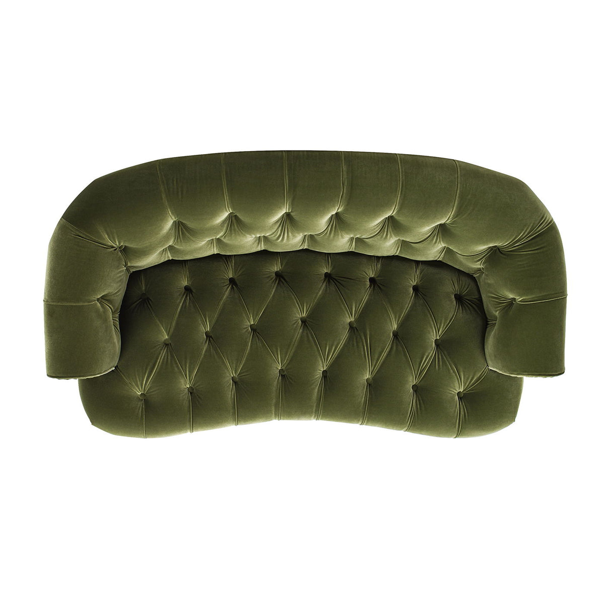 Victorian Chesterfield Loveseat with High-Density Foam - Dark Red or Green, photo 13 of 14