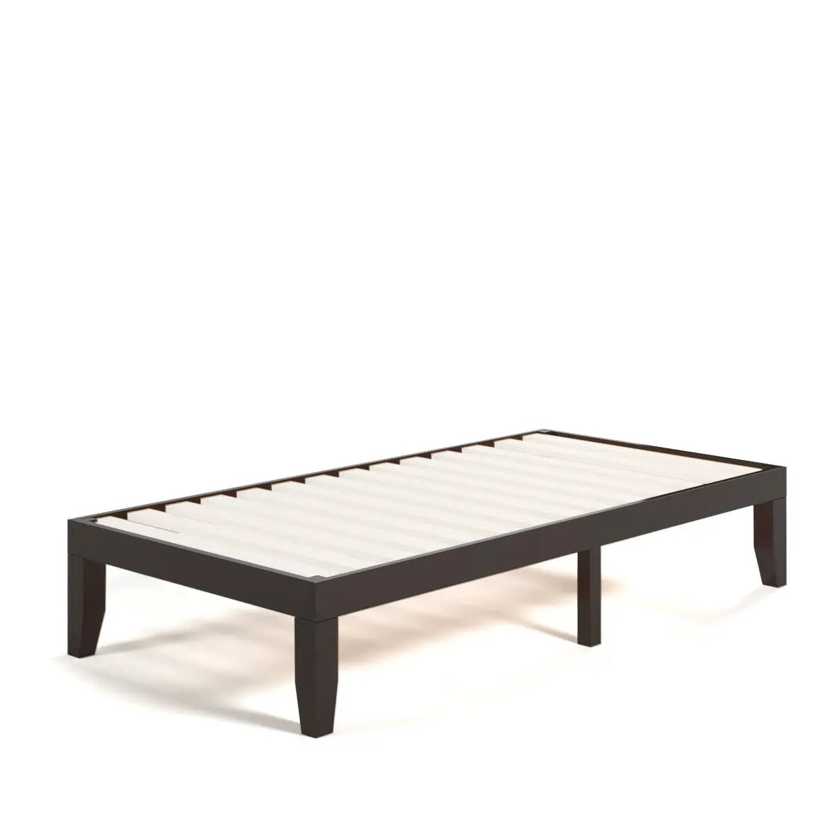 Twin Size 14 Inch Wooden Slats Bed Mattress Frame by DirectDeals