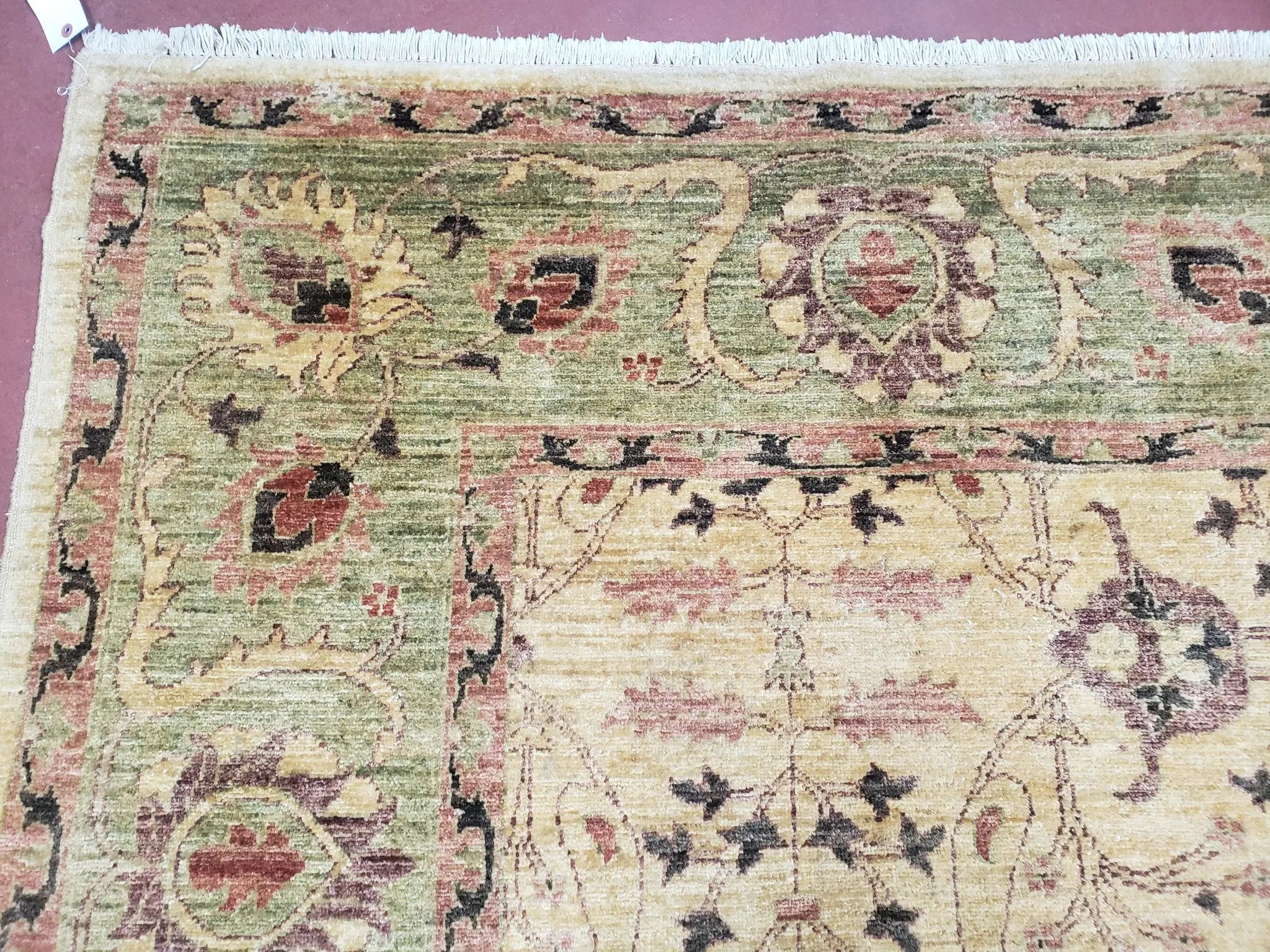 Pakistani Peshawar Rug 8x10, Farmhouse Rug, Oushak Carpet, Wool by Jewel Rugs