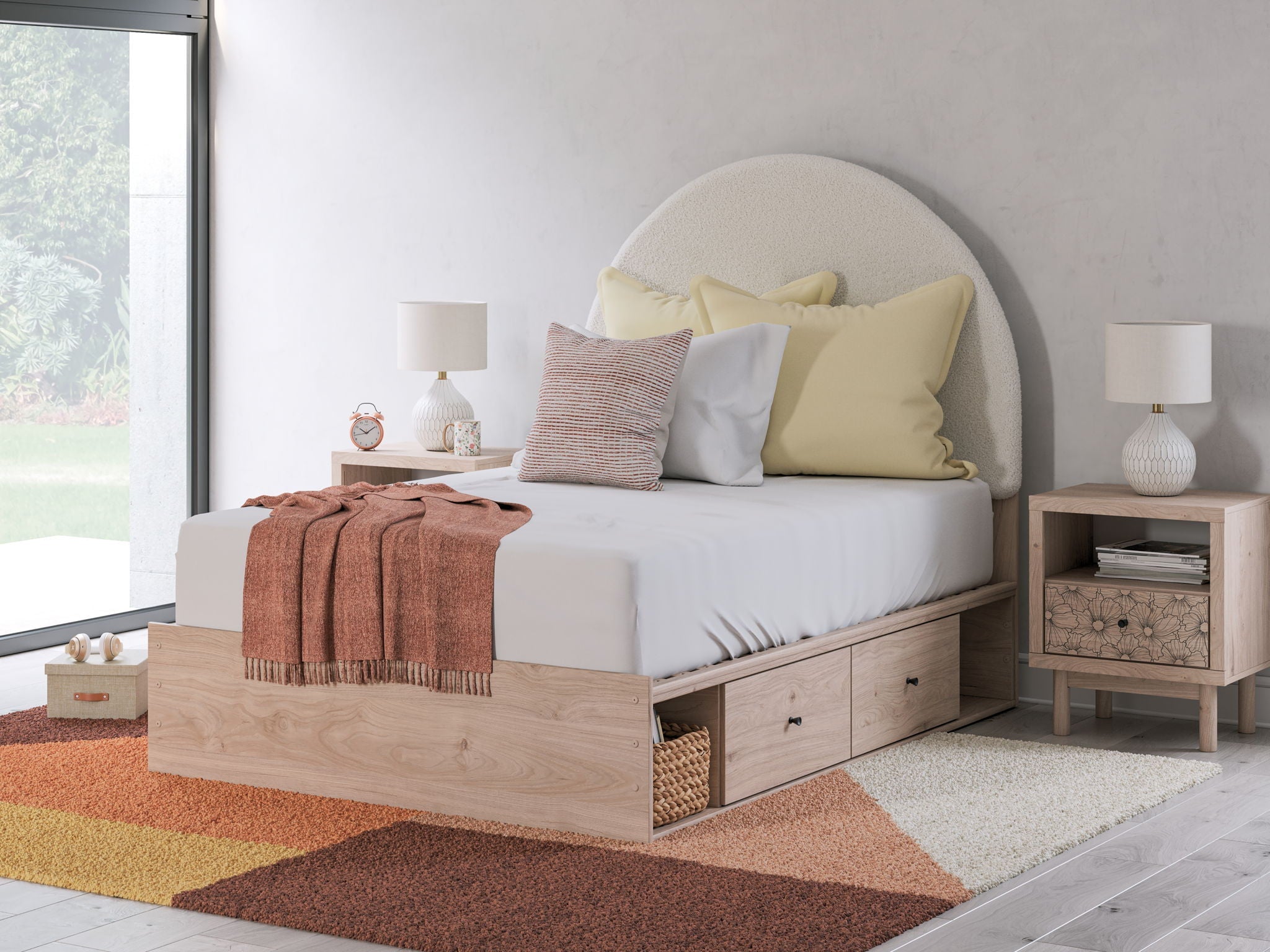 Arloster - Upholstered Panel Bed by Unique Piece Furniture