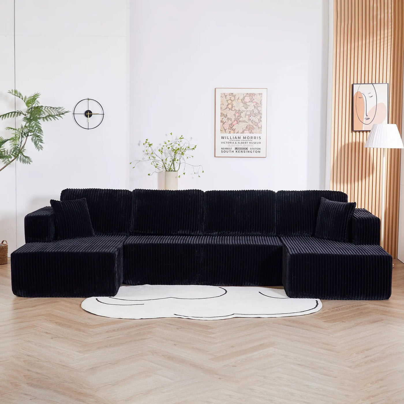 U-Shape Modular Sectional Sofa For Living Room by HouseOfZazla