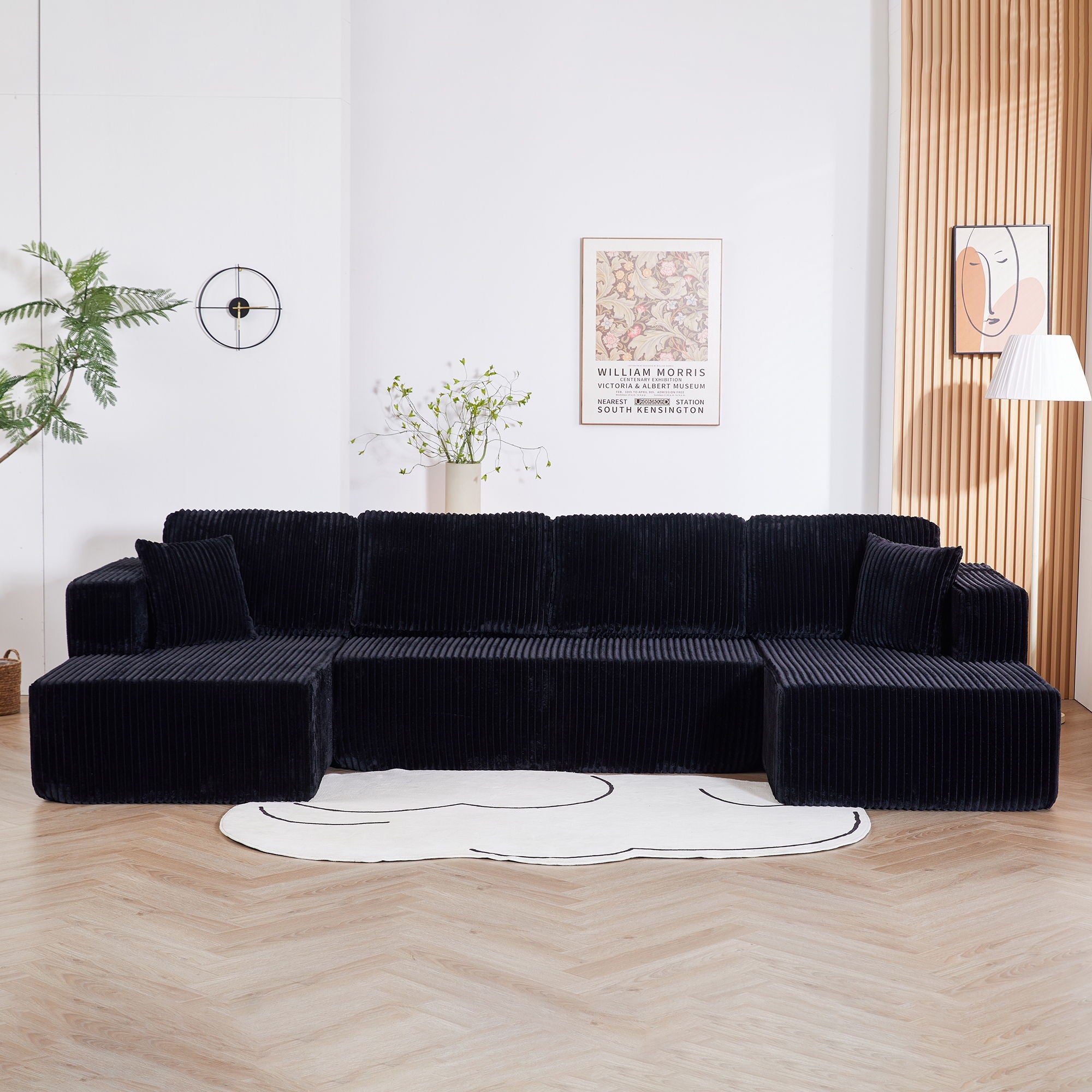 U-Shape Modular Sectional Sofa For Living Room by HouseOfZazla