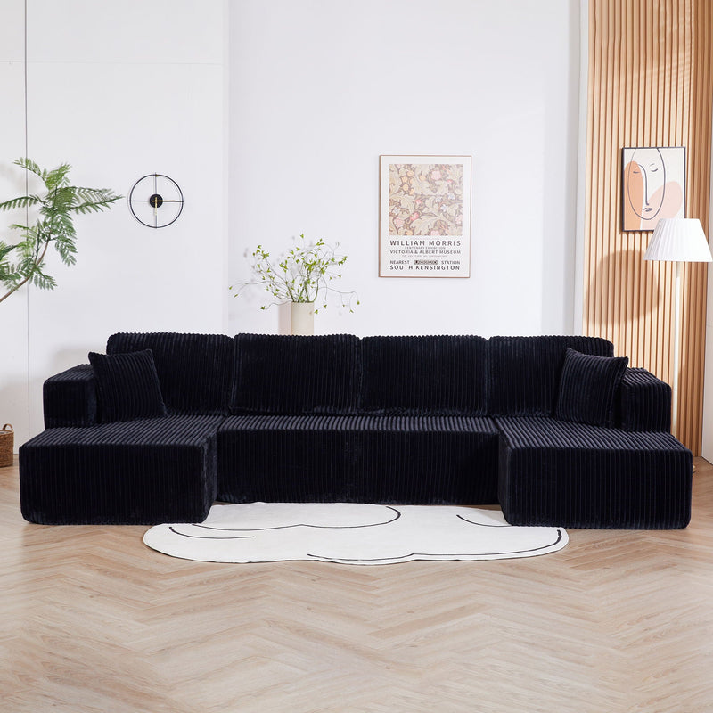 U-Shape Modular Sectional Sofa For Living Room by HouseOfZazla