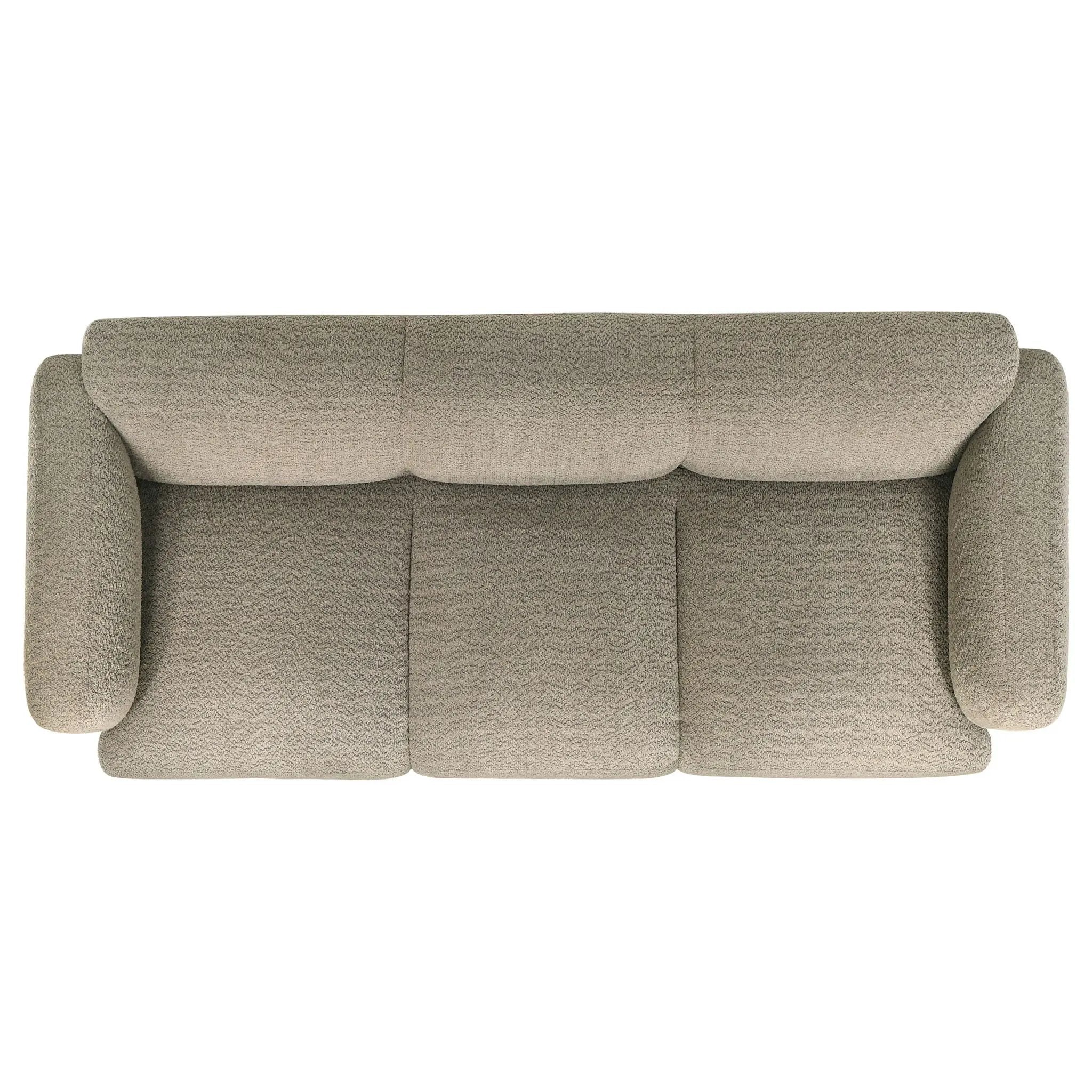 Dorset 3-piece Upholstered Round Track Arm Sofa Set Brown by Unique Piece Furniture