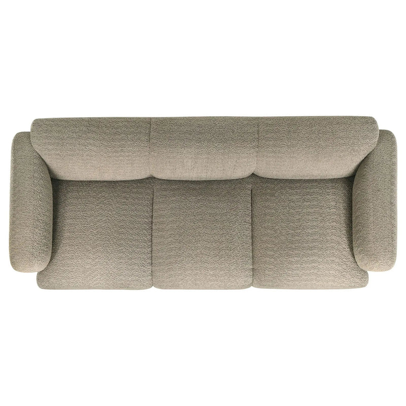 Dorset 3-piece Upholstered Round Track Arm Sofa Set Brown by Unique Piece Furniture
