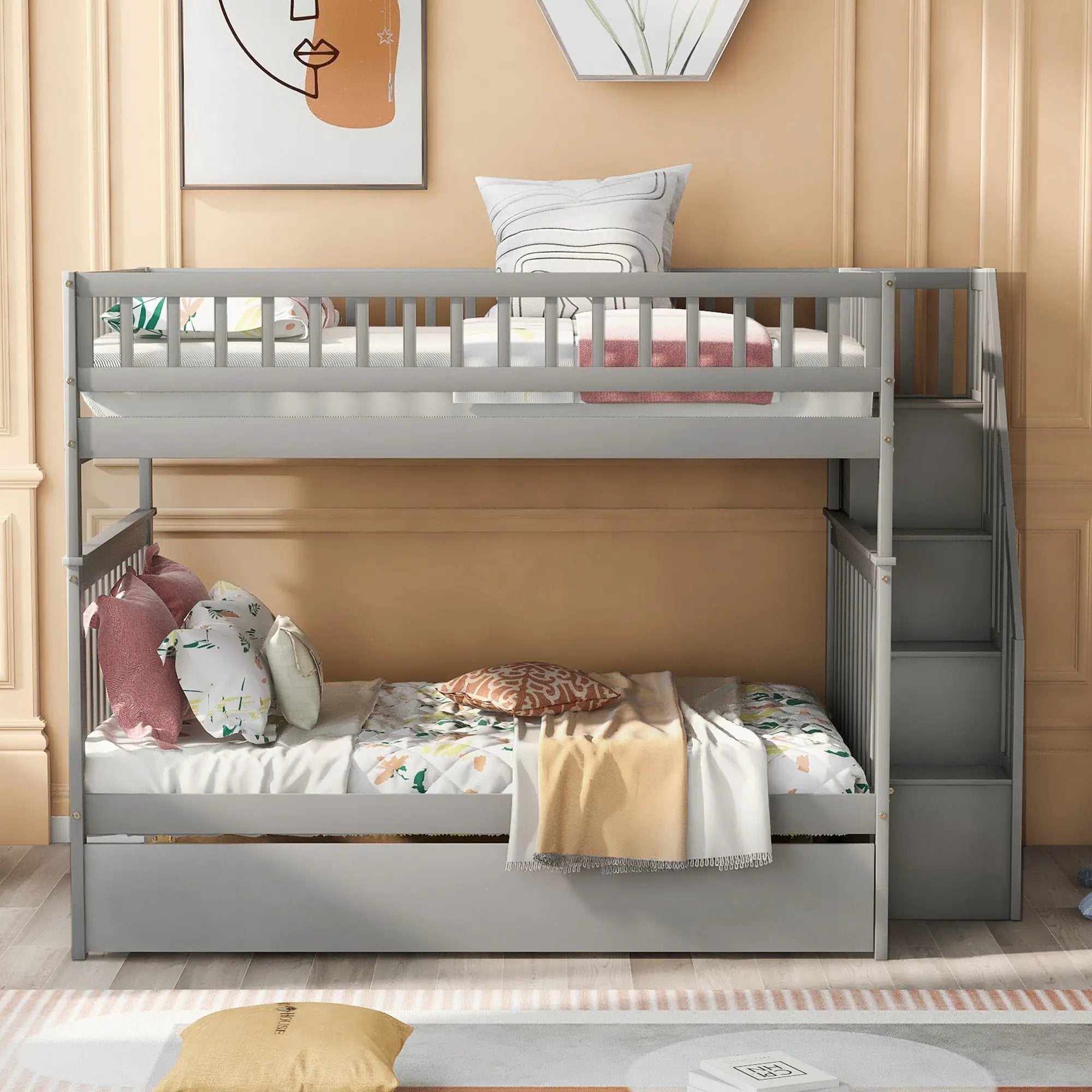 Bunk Bed With Staircase by Unique Piece Furniture