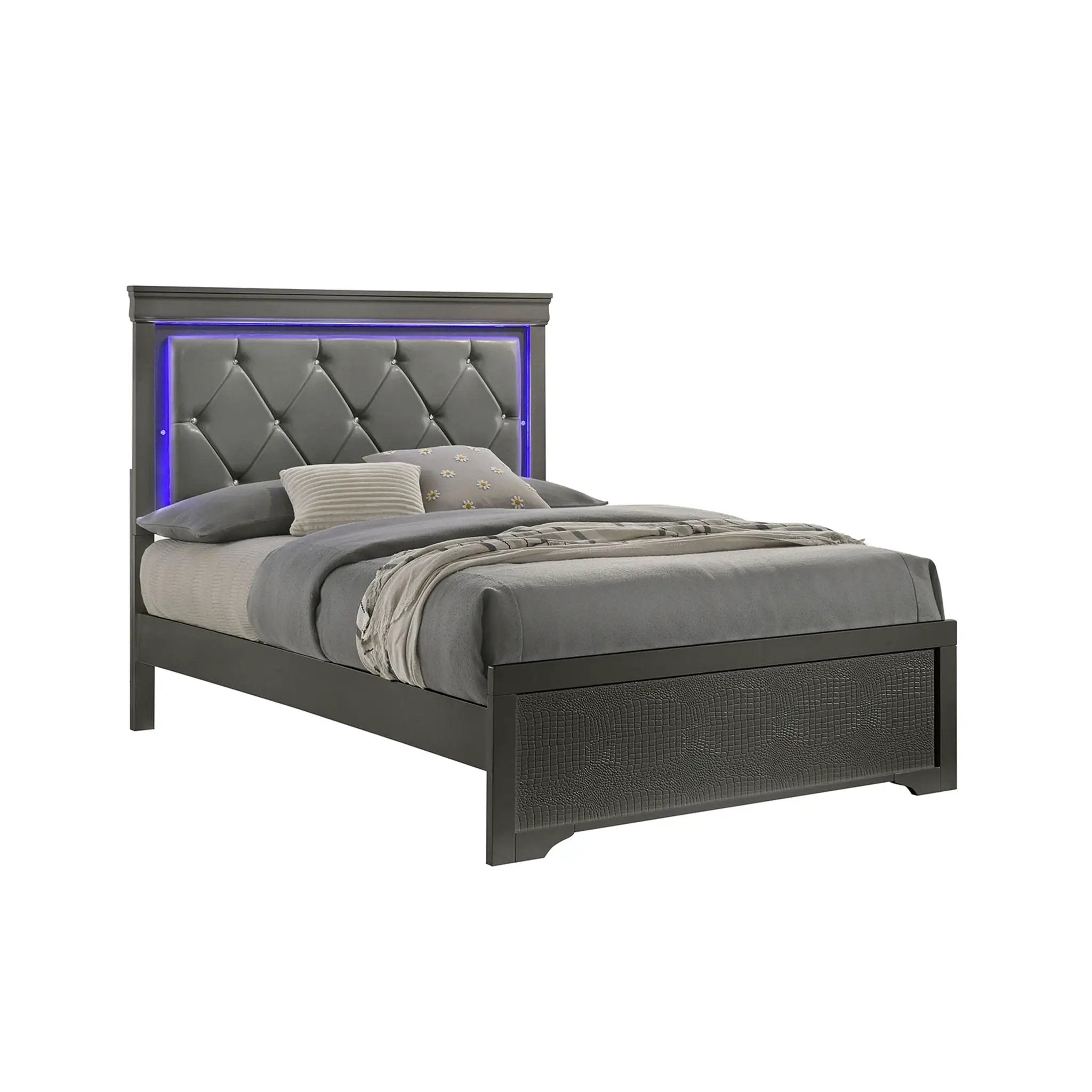 Blaze - Bedroom Set With LED Headboard by HouseOfZazla