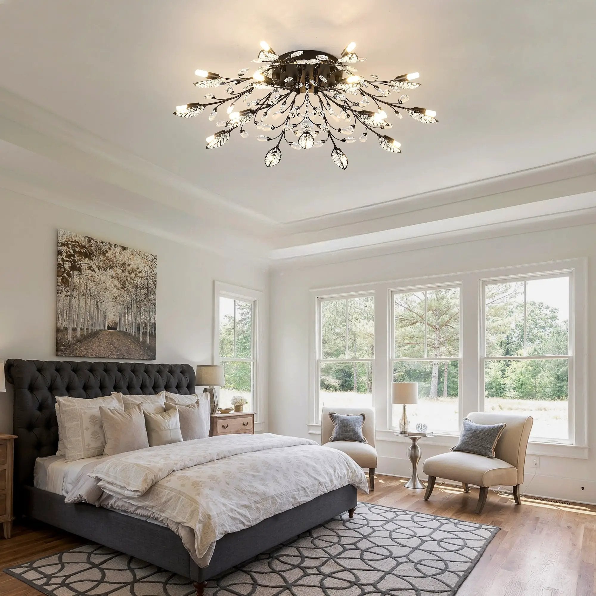 15-Light Chandelier Crystal Ceiling Lamp by HouseOfZazla