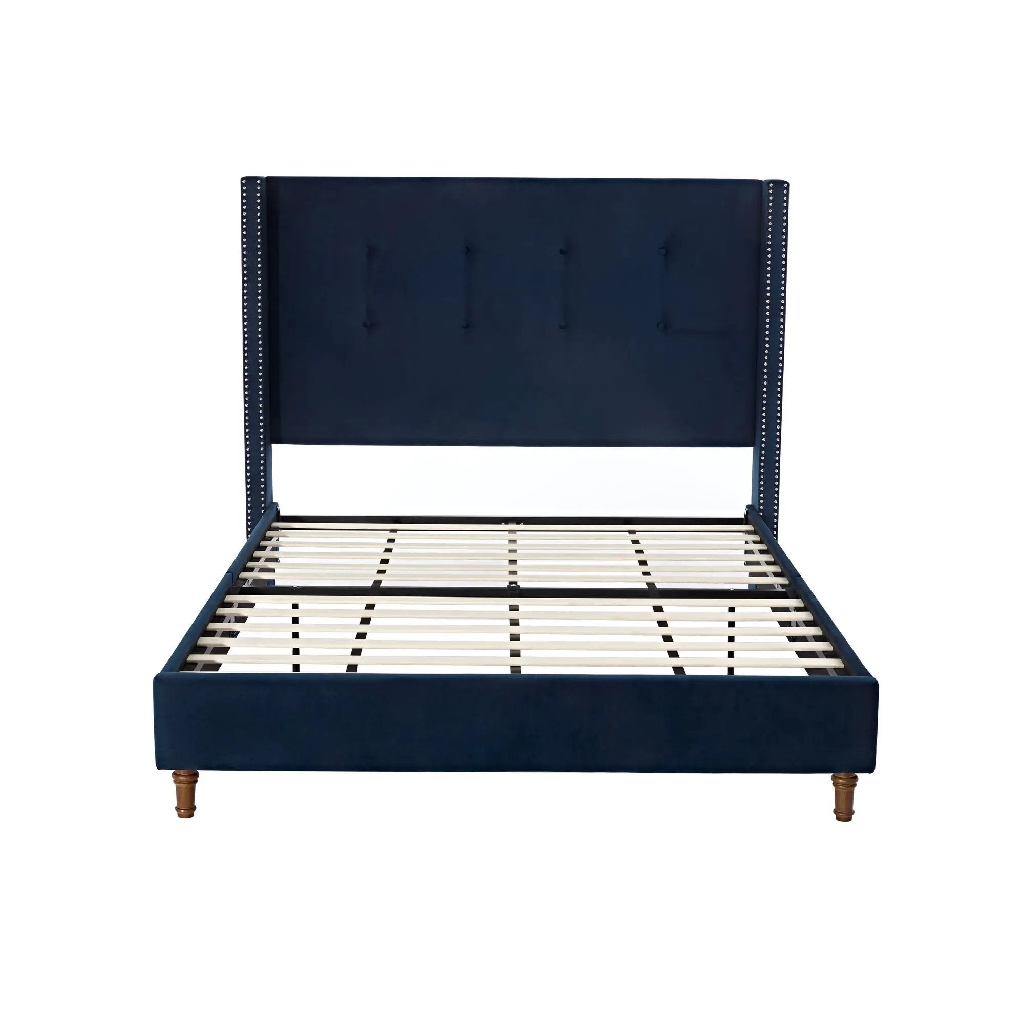 Peyton - Upholstered Bed With 54" High Headboard, Traditional Hand Buttoned Tufting by Unique Piece Furniture