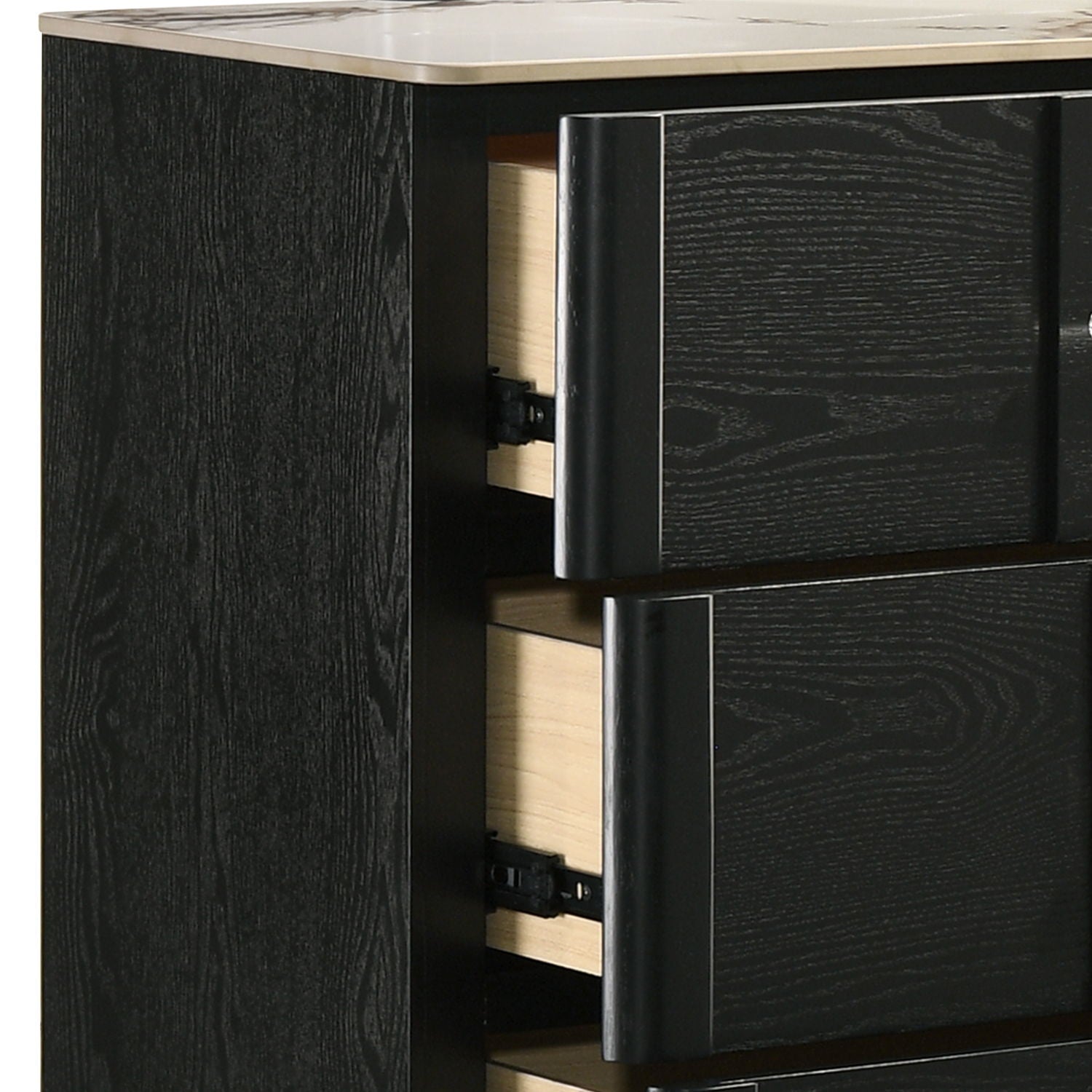 Opel - 6 Drawer Dresser - Black by HouseOfZazla