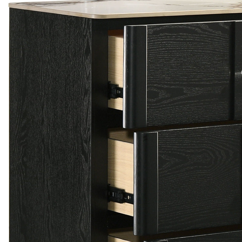 Opel - 6 Drawer Dresser - Black by HouseOfZazla