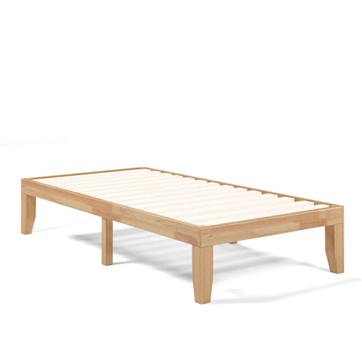 Twin Size 14 Inch Wooden Slats Bed Mattress Frame by DirectDeals