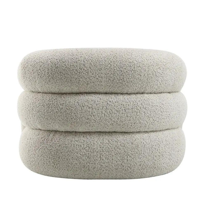 Irma - Chair With Swivel - Gray Boucle by Unique Piece Furniture