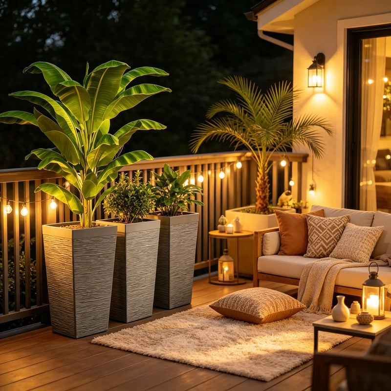 Stackable Design Tapered Planters - 3 Piece Set by HouseOfZazla