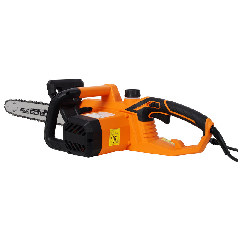 18 Inch Electric Chainsaw with Quick Chain Adjustment Knob - Orange/Black, photo 4 of 10