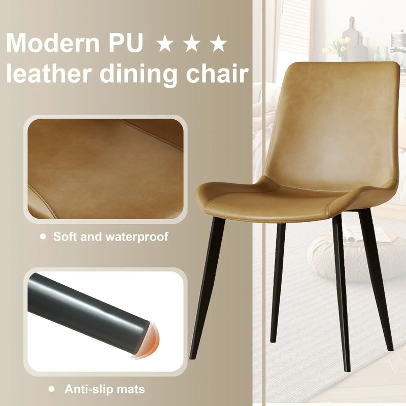 Modern Dining Chair With Carbon Steel Legs by HouseOfZazla