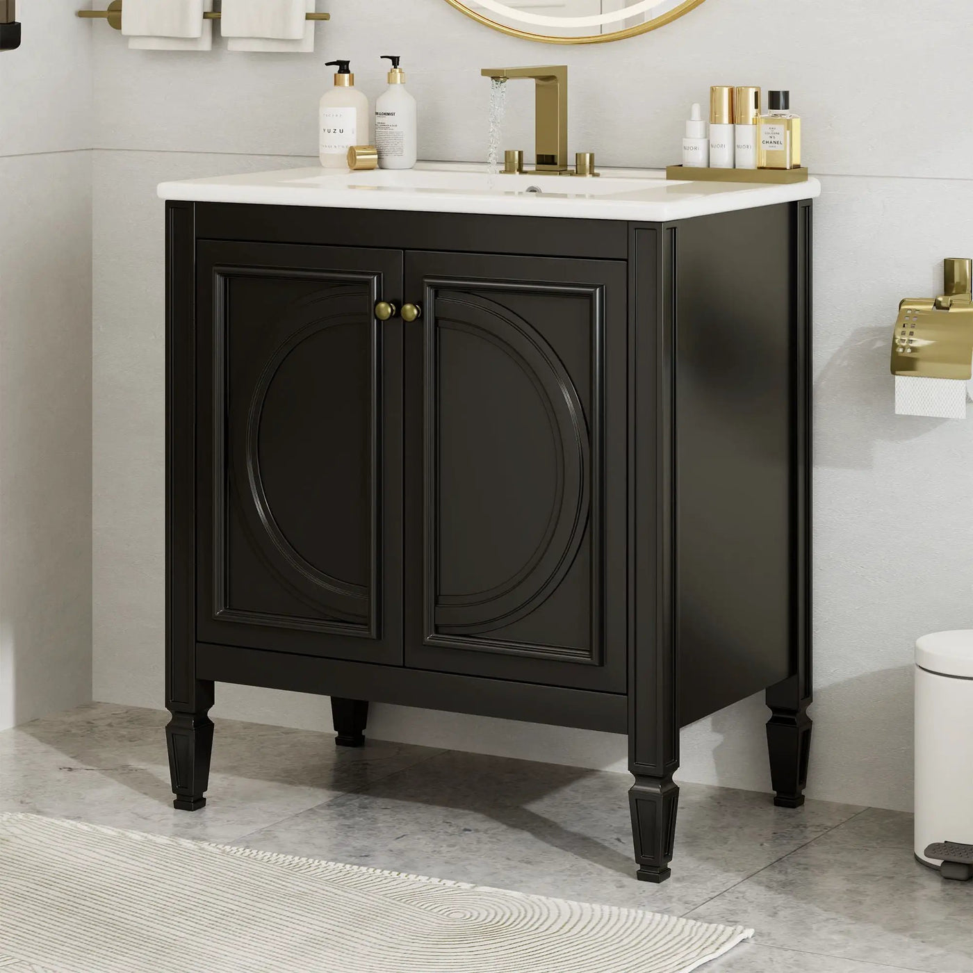 Bathroom Vanity With Sink With 2 Doors And Adjustable Shelf by HouseOfZazla