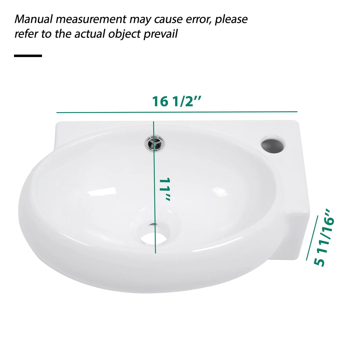 Modern Aesthetic Rectangle Wall Mount Bathroom Sink With Single Faucet Hole by HouseOfZazla