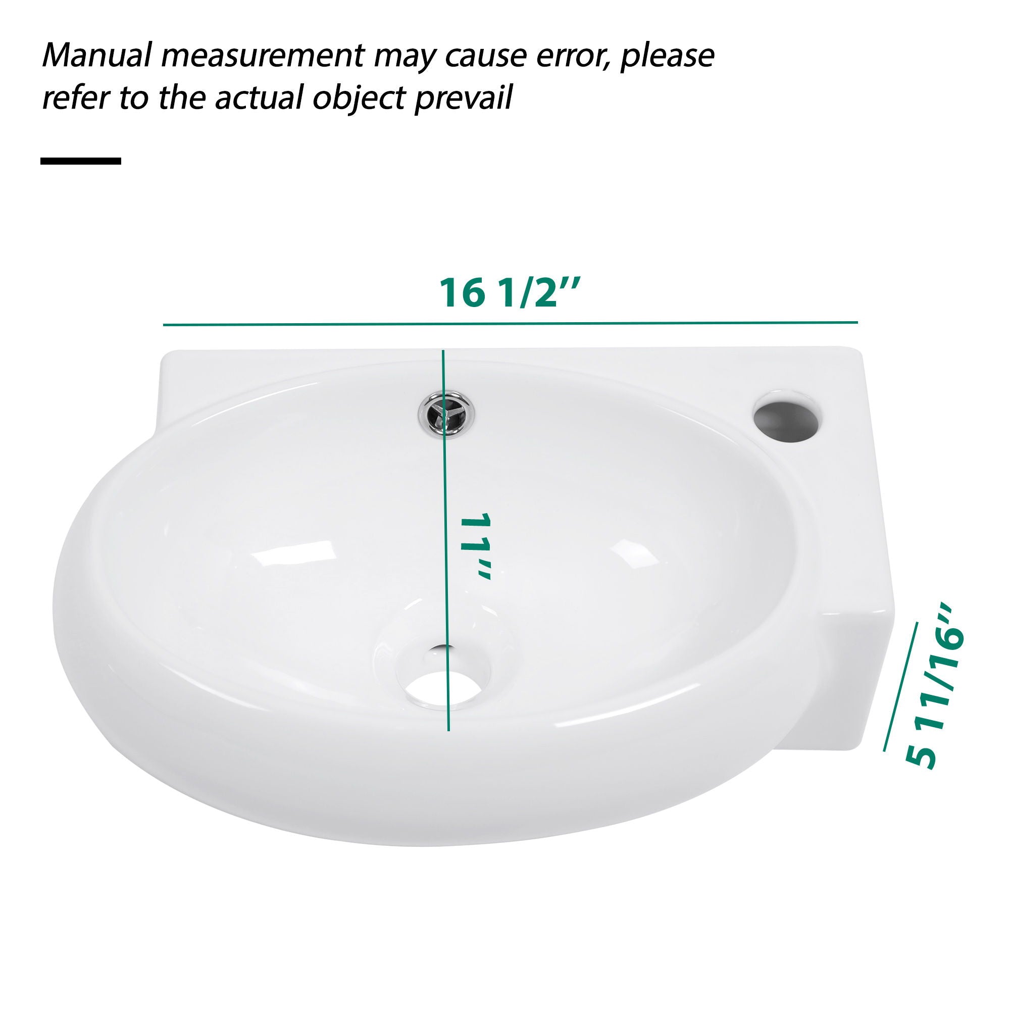 Modern Aesthetic Rectangle Wall Mount Bathroom Sink With Single Faucet Hole by HouseOfZazla
