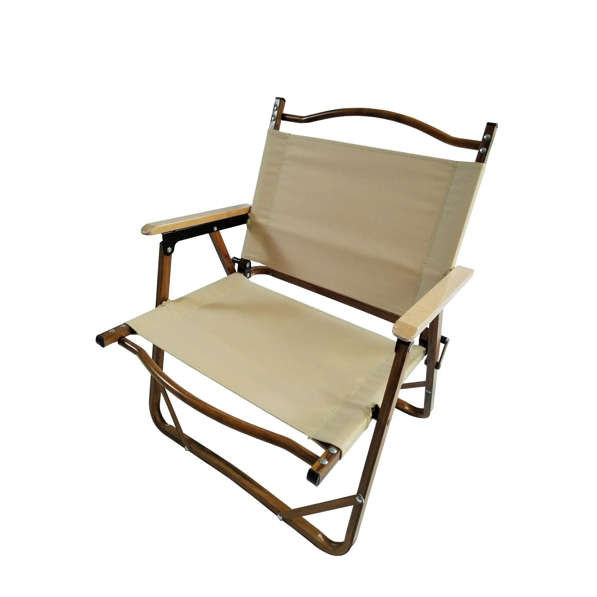 Comfy Foldable And Portable Chair With Armrests, Indoor And Outdoor (Set of 4) - Brown by Unique Piece Furniture