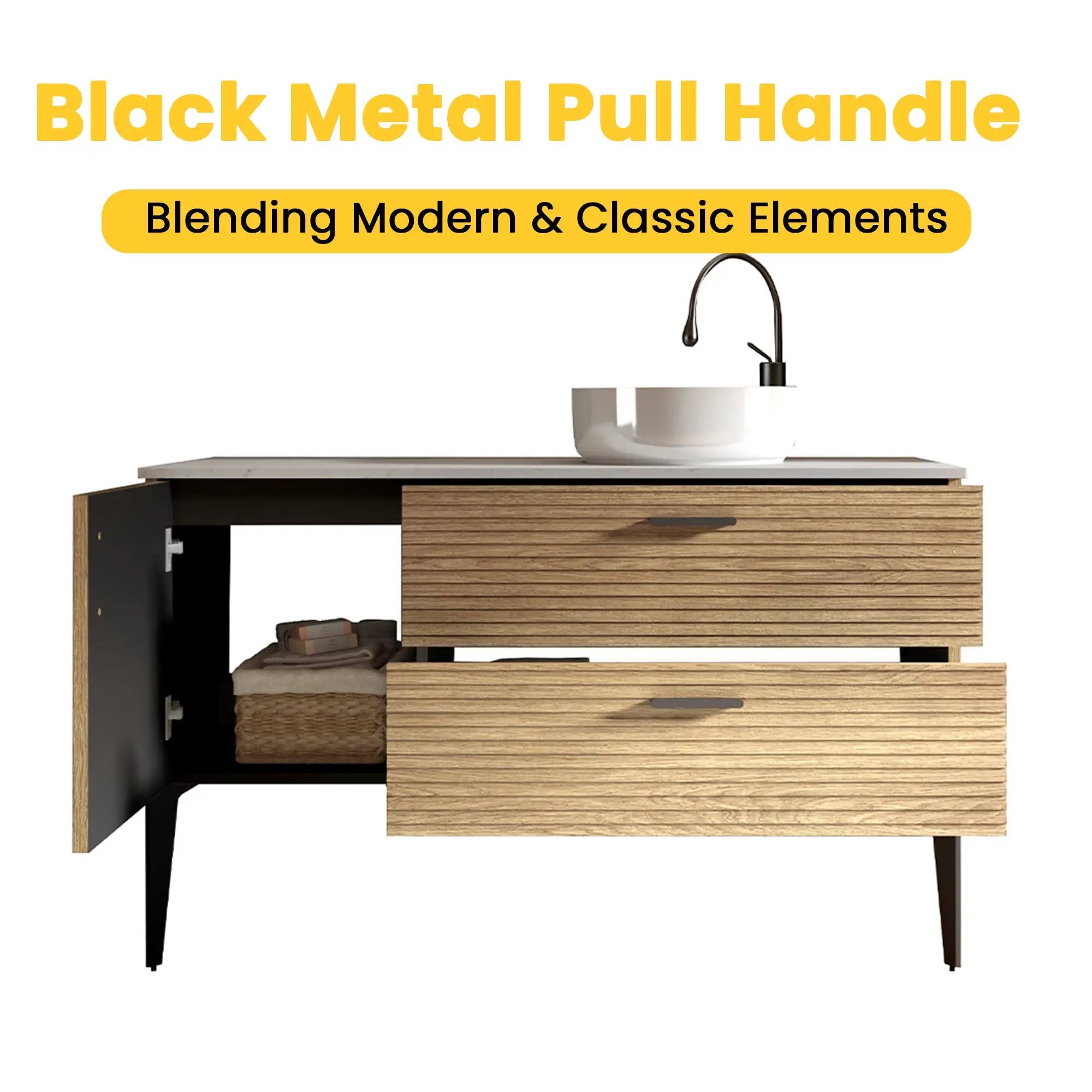 Emilia 48" Striped Bathroom Vanity by HouseOfZazla