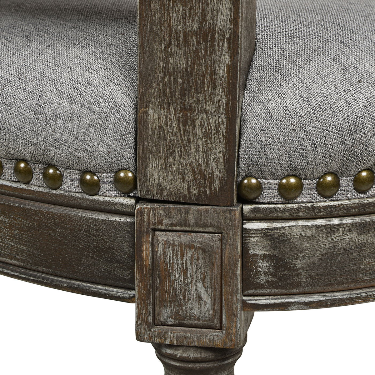 Rattan Wicker High Back Counter Bar Stool with Oak Frame - Gray or Dark Brown, photo 24 of 30