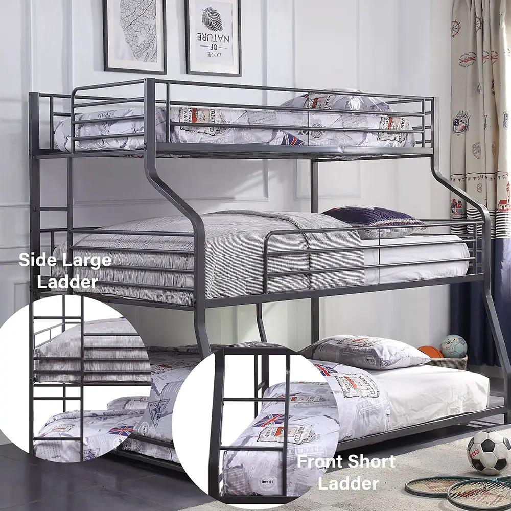 Caius II - Twin Over Full/Queen Bunk Bed - Gunmetal by Unique Piece Furniture
