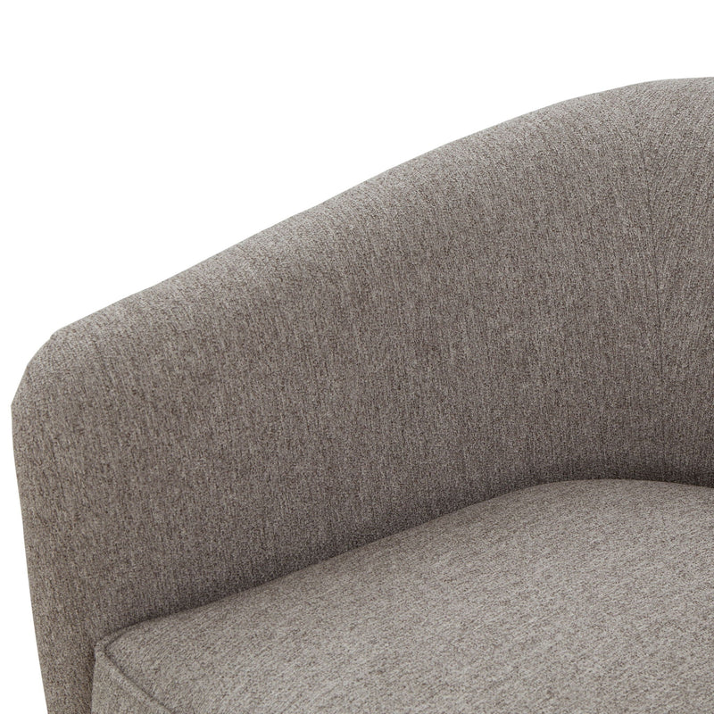 Miramar - Swivel Barrel Chair With Wooden Base by HouseOfZazla