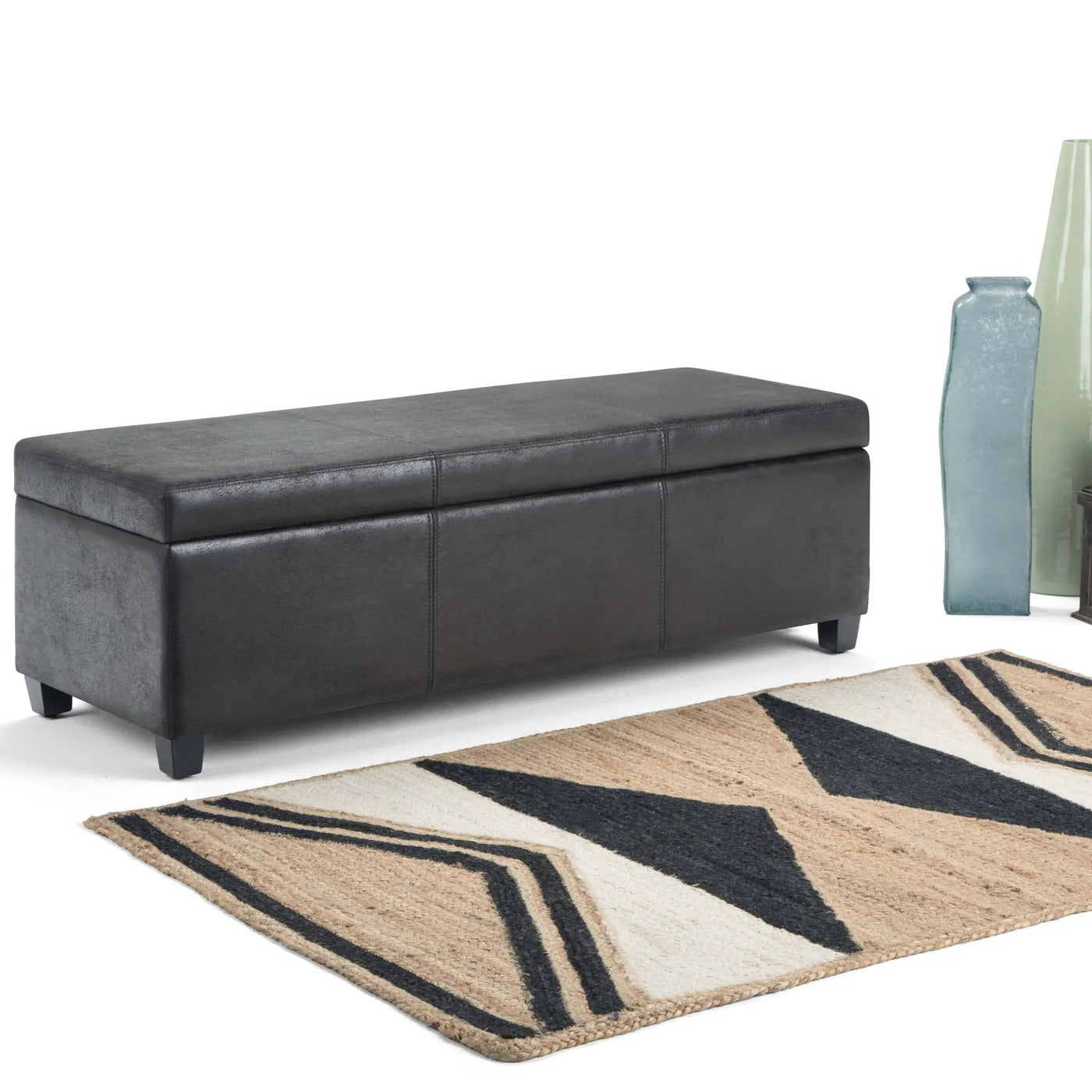 Avalon - Contemporary Storage Ottoman Bench by HouseOfZazla