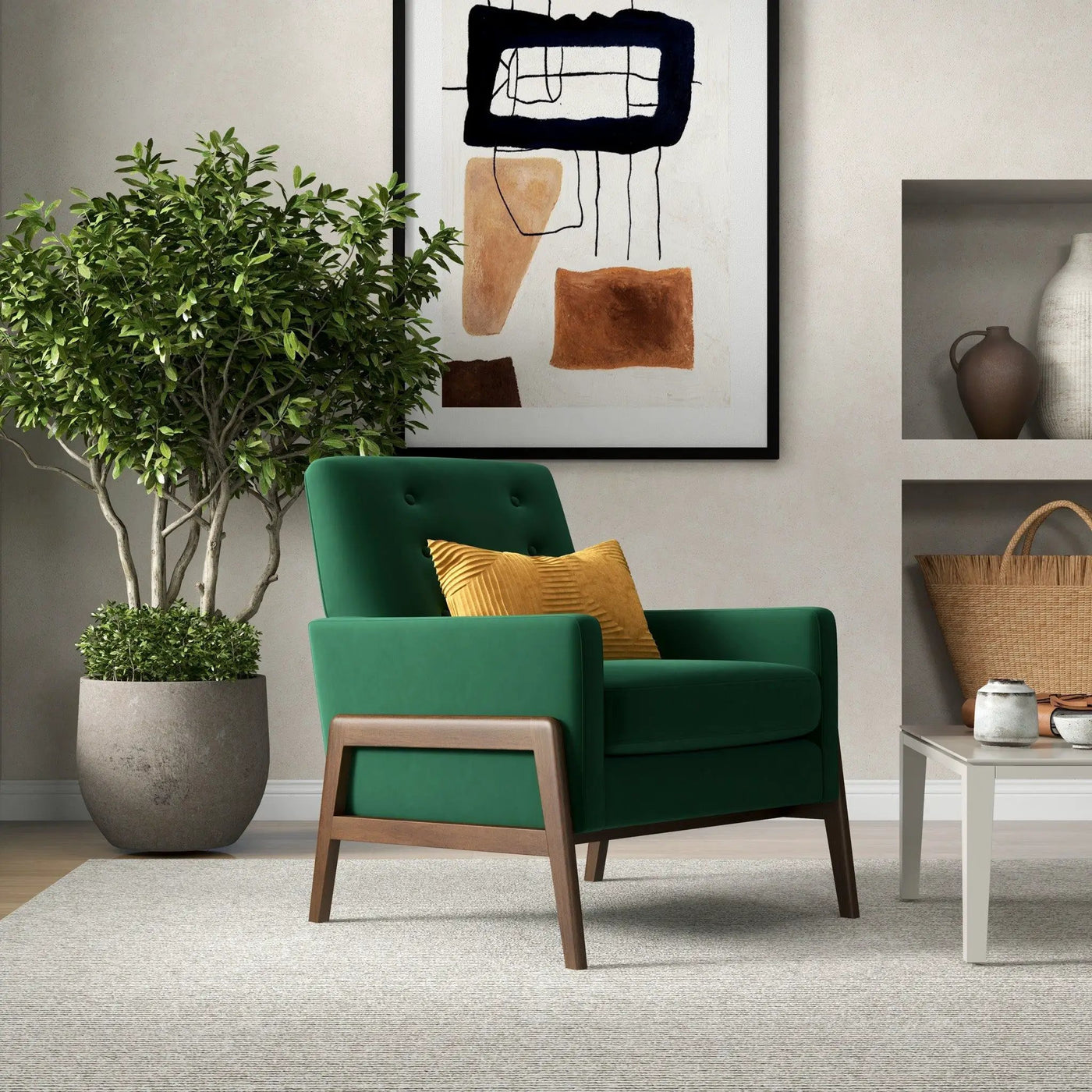 Cole - Solid Wood Lounge Chair by HouseOfZazla