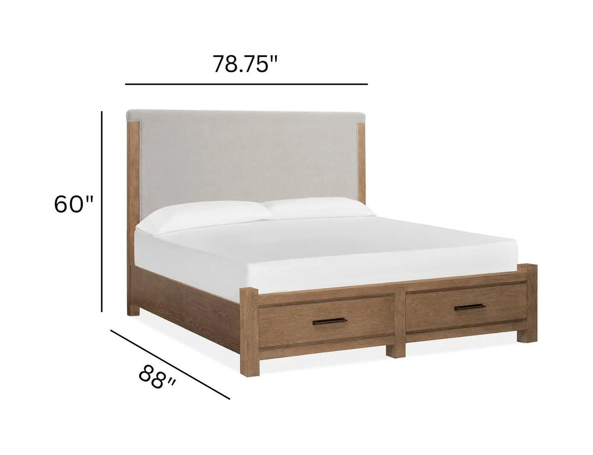 Plum Creek - Upholstered Panel Storage Bed, photo 16 of 18