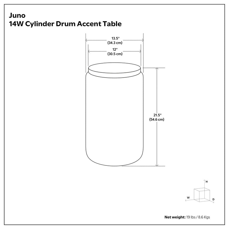 Juno - Cast Aluminum Side Table - Black by Unique Piece Furniture