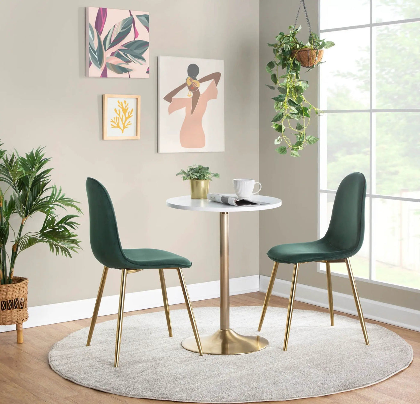 Pebble - Contemporary & Glam Adjustable Dining / Bar Table by HouseOfZazla