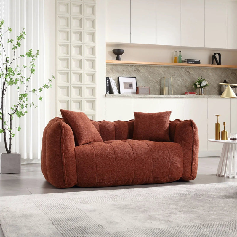 Cozy Beanbag Chair With High Resilience Foam Core For 2 by Unique Piece Furniture