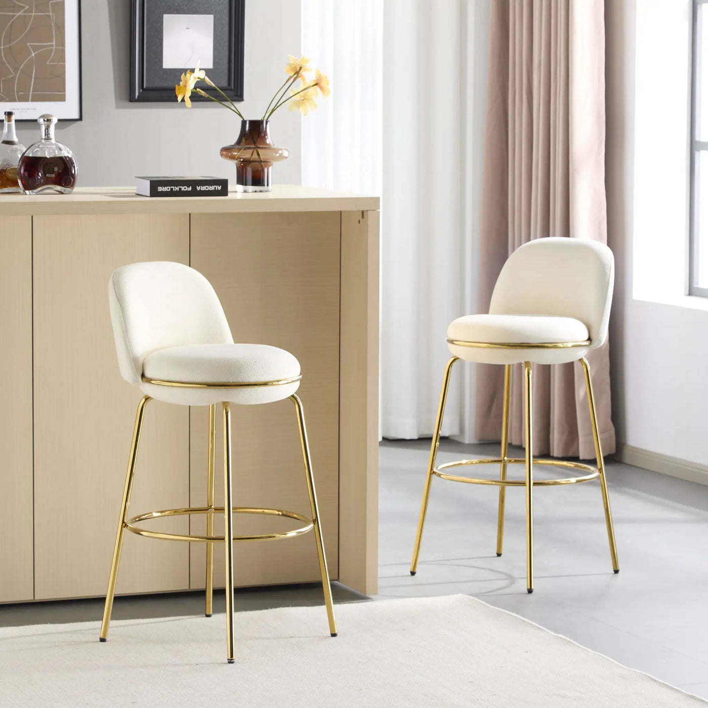 Rio Claro - Indoor Upholstered Barstool (Set of 2) by HouseOfZazla