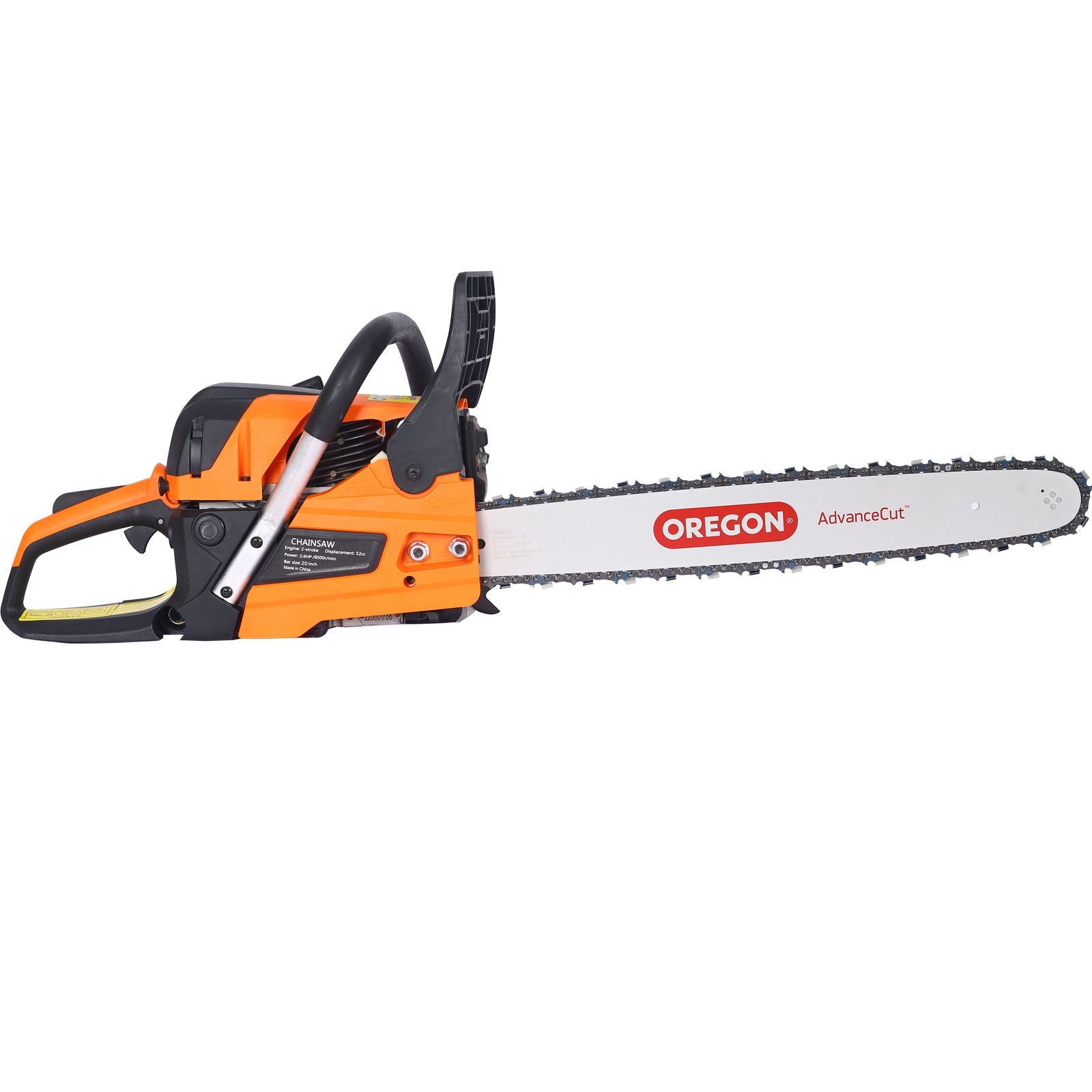 Gasoline Chainsaw 20" 52Cc For Tree And Wood Cutting - Orange by HouseOfZazla