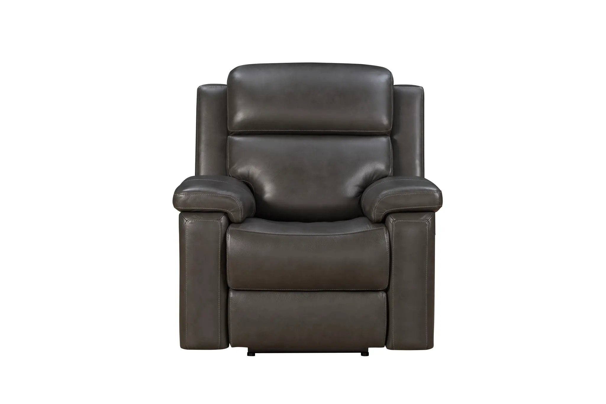 Leon - Power Recliner With Power Headrest, Power Lumbar, Heat And Massage - Smokey Gray by Unique Piece Furniture