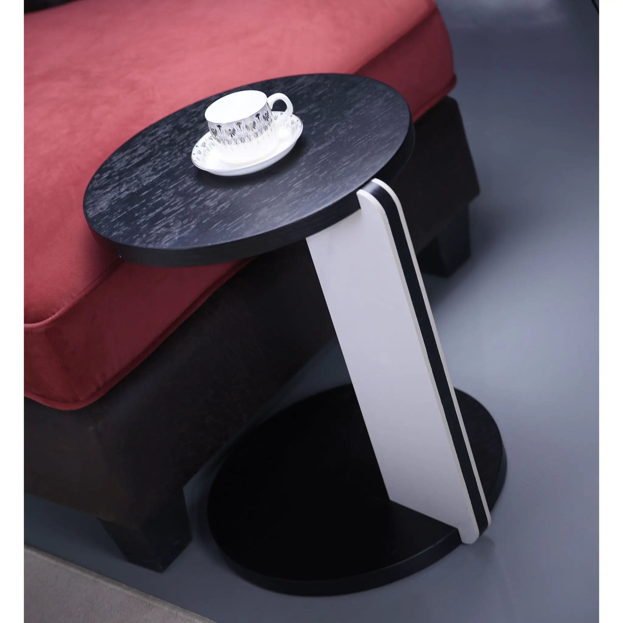 Round Coffee & End Table Set - Black by HouseOfZazla