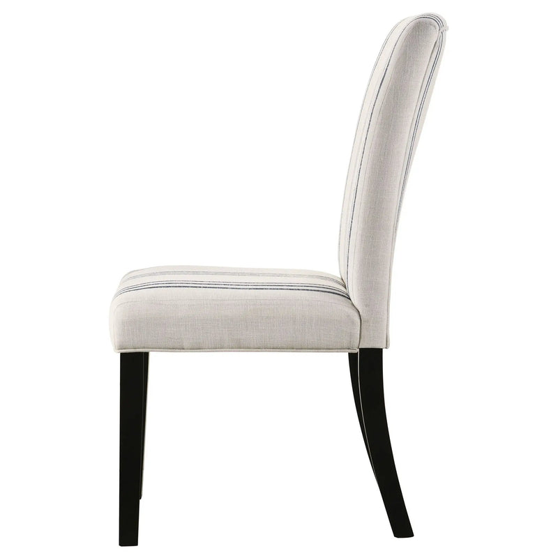 Herran Upholstered Dining Side Chair Beige (Set of 2) by Unique Piece Furniture
