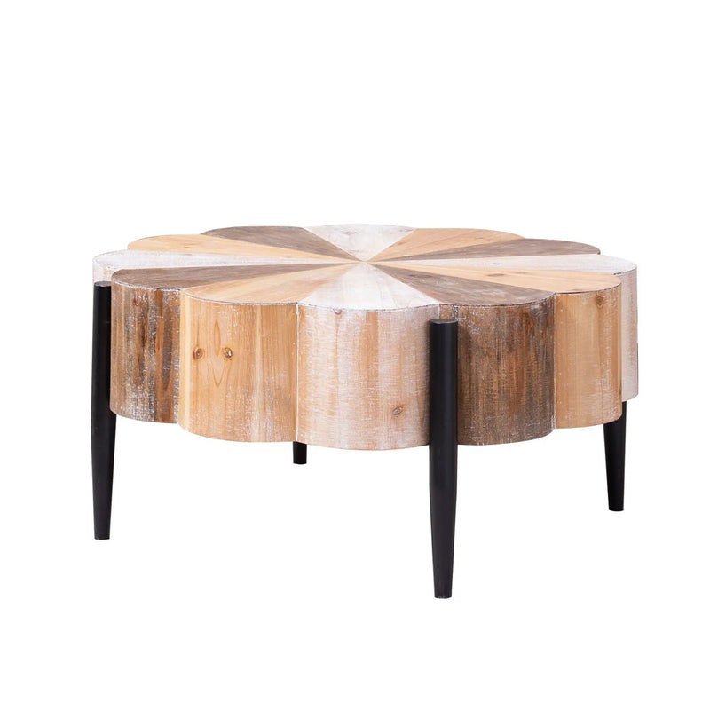 Flower Shaped Coffee Table For Living Room - Multicolor by HouseOfZazla