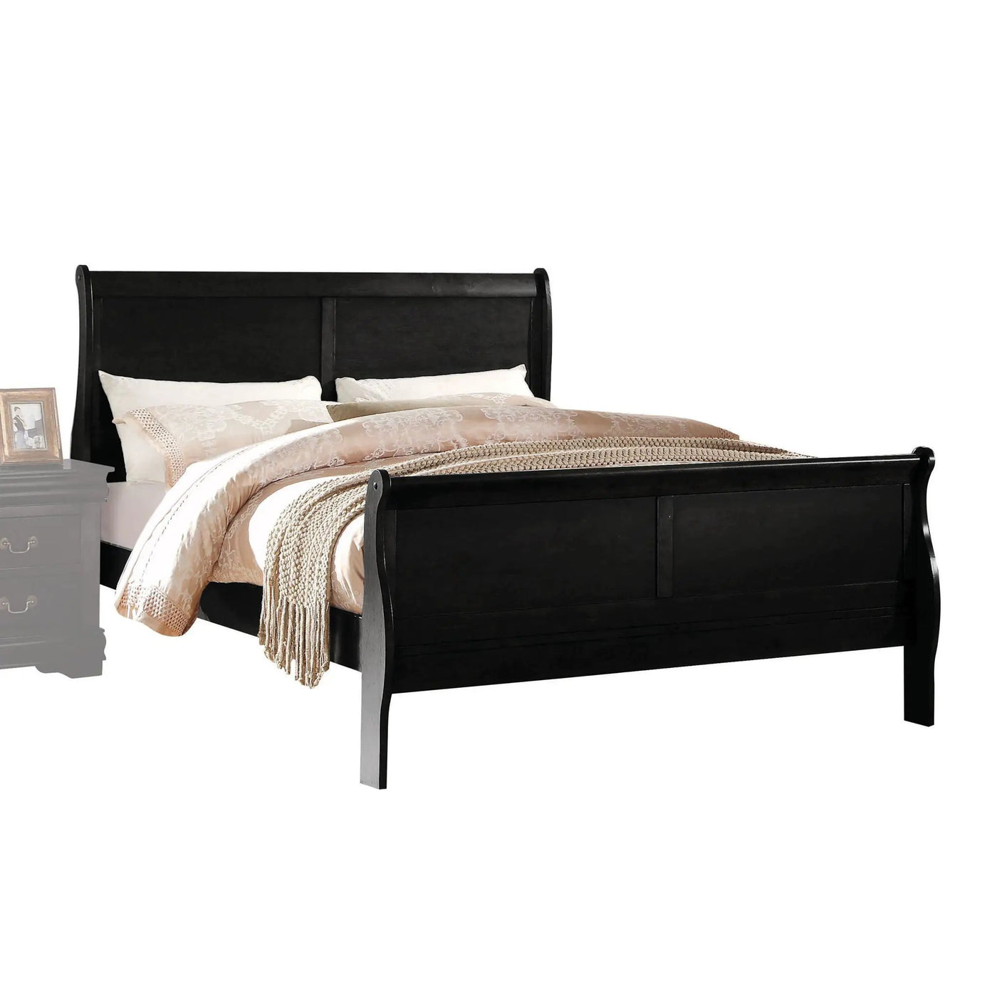 Louis Philippe Sleigh Style Bed by HouseOfZazla