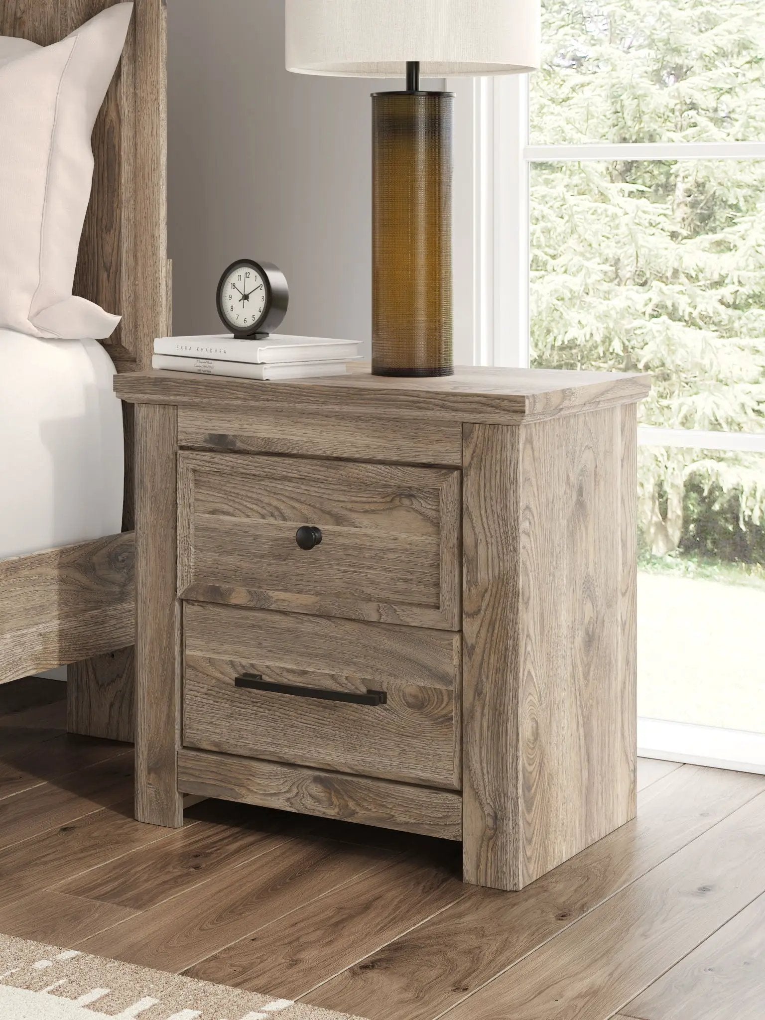 Rusticott - Two Drawer Night Stand - Brown by Unique Piece Furniture