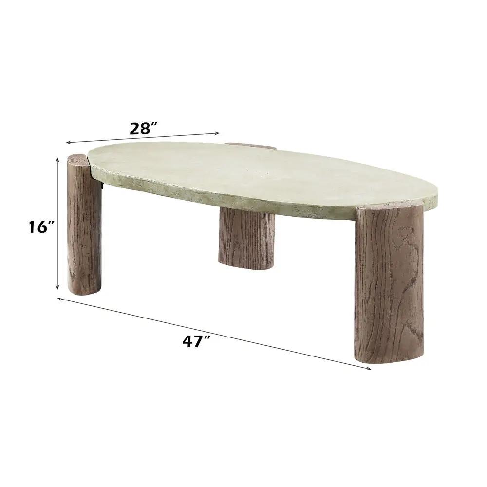 Jacinda - Coffee Table - Weathered Gray & Oak by Unique Piece Furniture