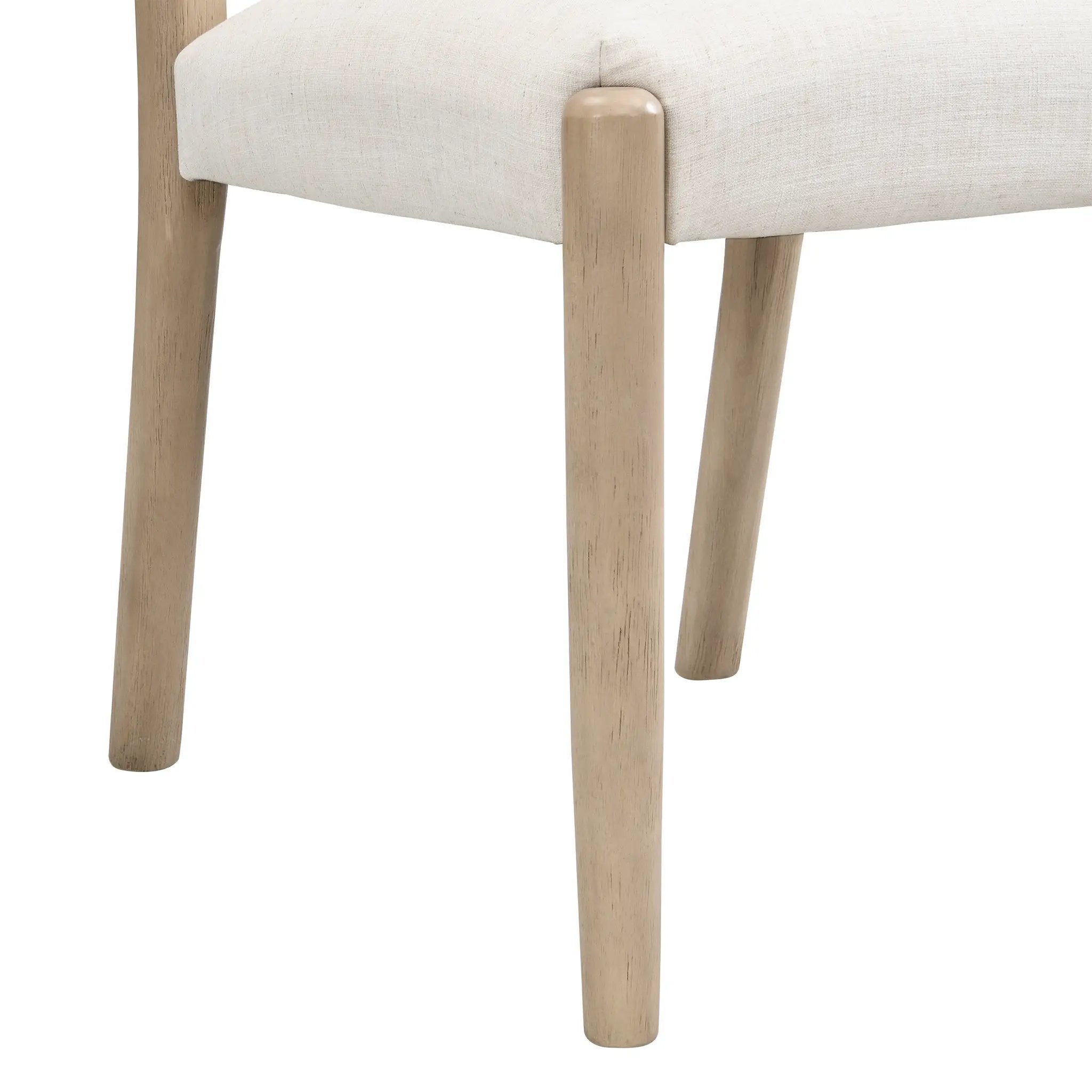 Dining Chairs with Back Mid Century Fabric Upholstered Armless Set of 2 by HouseOfZazla