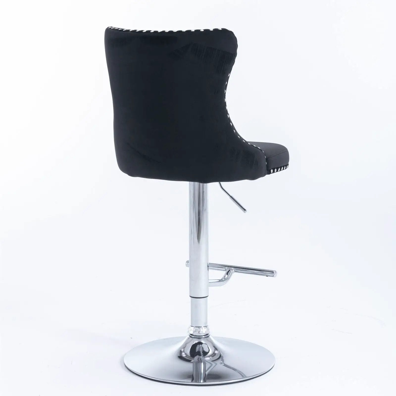 Swivel Barstools Adjusatble Seat Height From 25-33", Modern Upholstered Base Bar Stools With Backs Comfortable Tufted For Home Pub And Kitchen Island (Set of 2) by Unique Piece Furniture