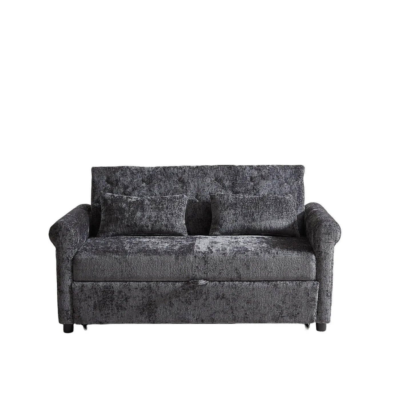 Loveseat Sofa Bed, Pull - Out Couch Sleeper & 2 Pillows by Unique Piece Furniture
